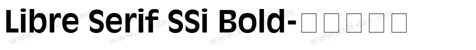Libre Serif SSi Bold字体转换